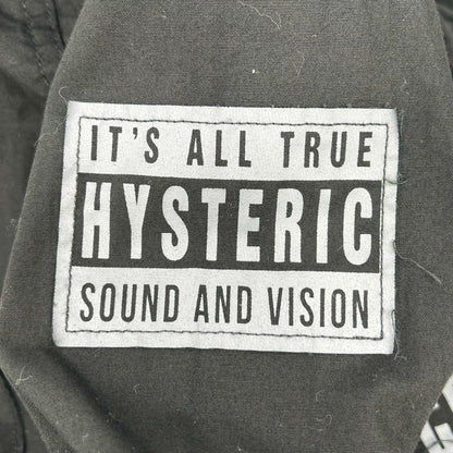 HYSTERIC GLAMOUR ヒステリックグラマー 01193AH07 ブラック LOGO PATCH 長袖オーバーシャツ トップス