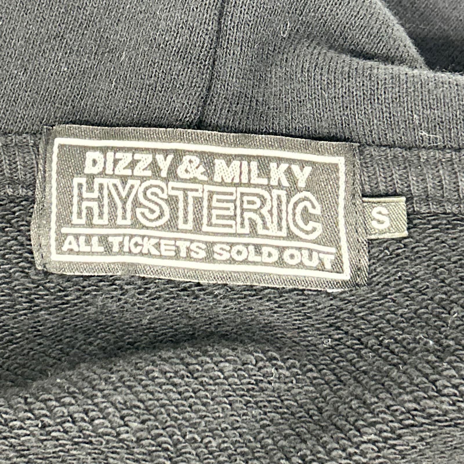 HYSTERIC GLAMOUR ヒステリックグラマー 02213CF11 ブラック HG CIRCLE HEAD ジップアップパーカー トップス