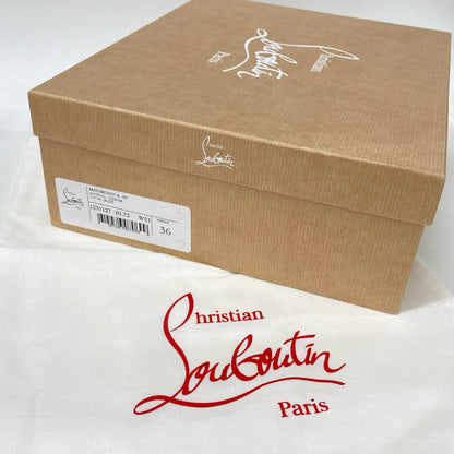 CHRISTIAN LOUBOUTIN クリスチャンルブタン MADMONICA 60 マドモニカ60 スパイク デニム アンクルストラップ サンダル シューズ