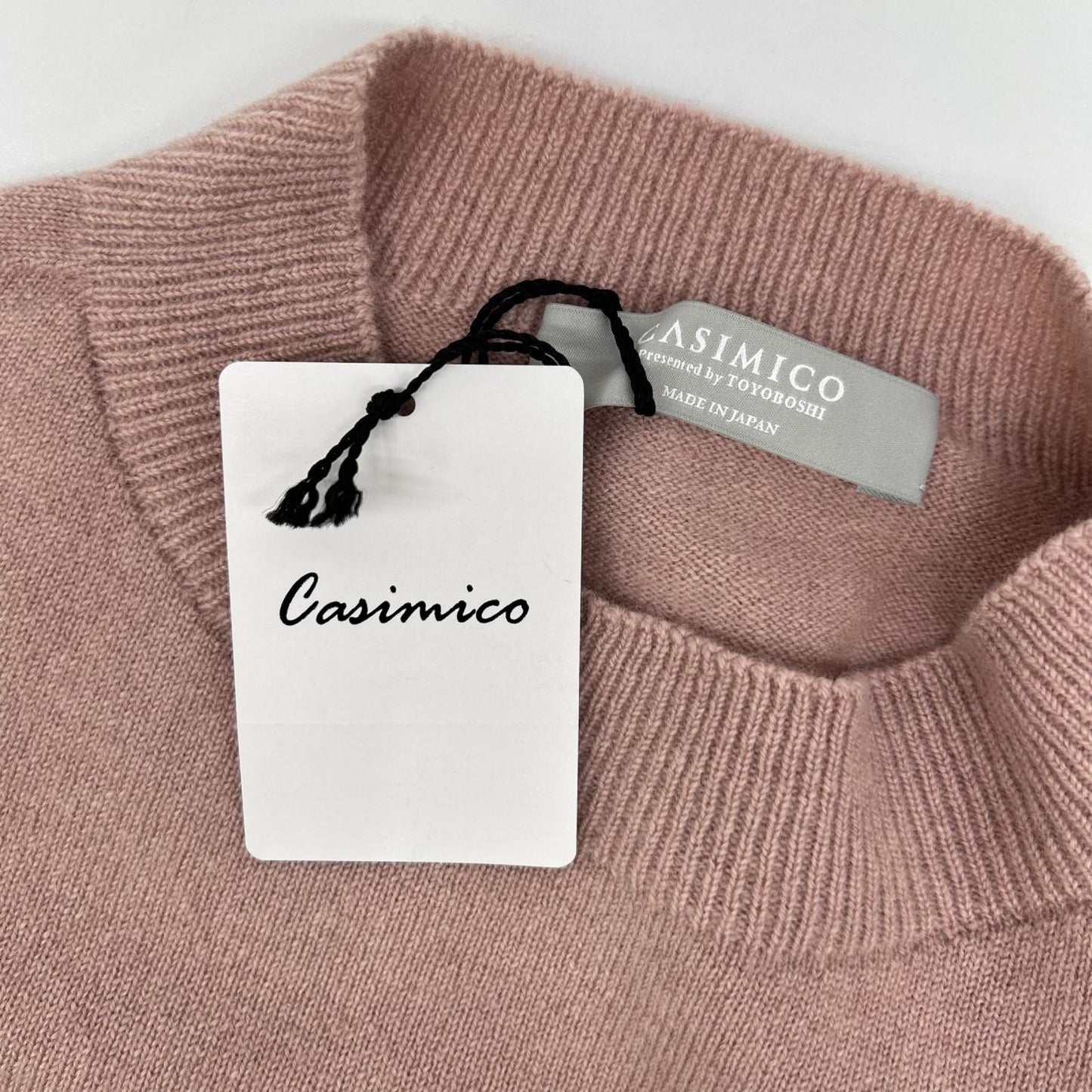 CASIMICO カシミコ CASI-2530 クレイピンク カシミヤ100 ニットセーター トップス