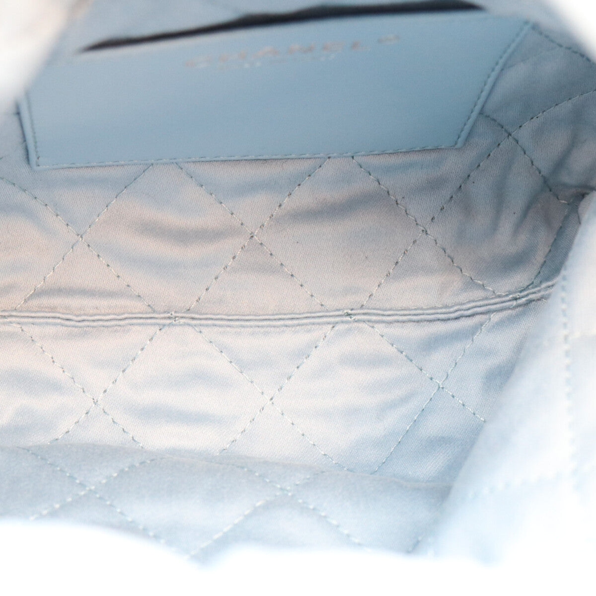 CHANEL シャネル AS3980 ライトブルー S金具 シャネル22ミニ チェーンショルダーバッグ ショルダーバッグ
