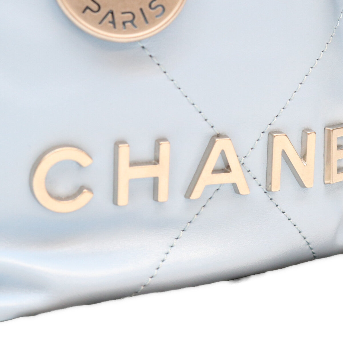 CHANEL シャネル AS3980 ライトブルー S金具 シャネル22ミニ チェーンショルダーバッグ ショルダーバッグ