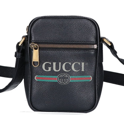 GUCCI グッチ 【美品】574803 ロゴプリント ショルダーバッグ
