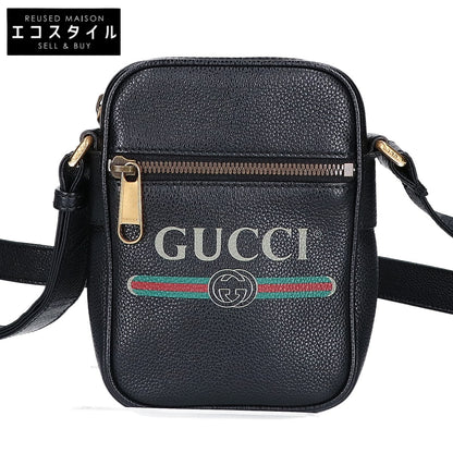 GUCCI グッチ 【美品】574803 ロゴプリント ショルダーバッグ
