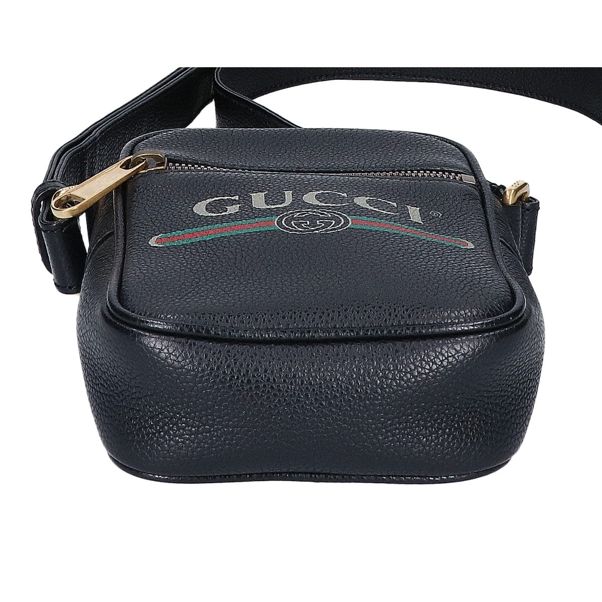 GUCCI グッチ 【美品】574803 ロゴプリント ショルダーバッグ