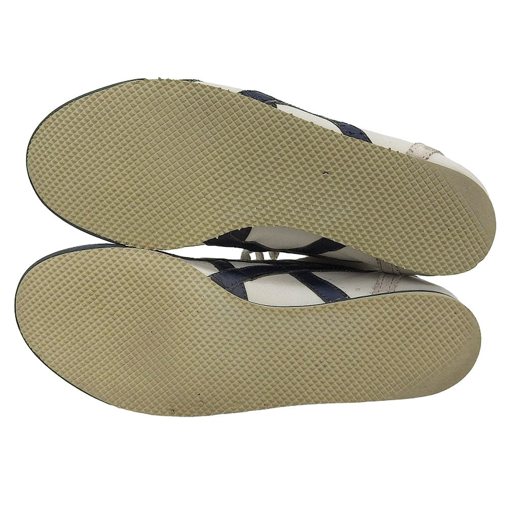 Onitsuka Taiger オニツカタイガー MEXICO MID RUNNER スニーカー シューズ メンズ ホワイト×ネイビー 27cm THL328 シューズ