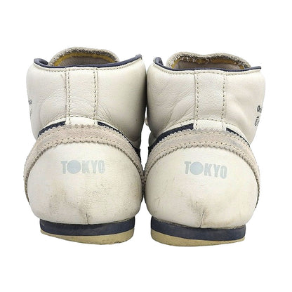 Onitsuka Taiger オニツカタイガー MEXICO MID RUNNER スニーカー シューズ メンズ ホワイト×ネイビー 27cm THL328 シューズ