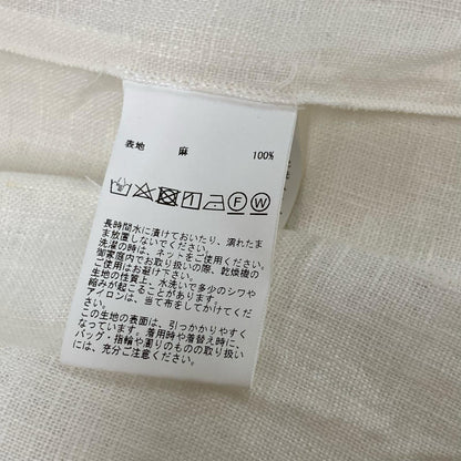 Liesse リエス A0136FJM328 ホワイト バイカラーリネンジャケット ジャケット