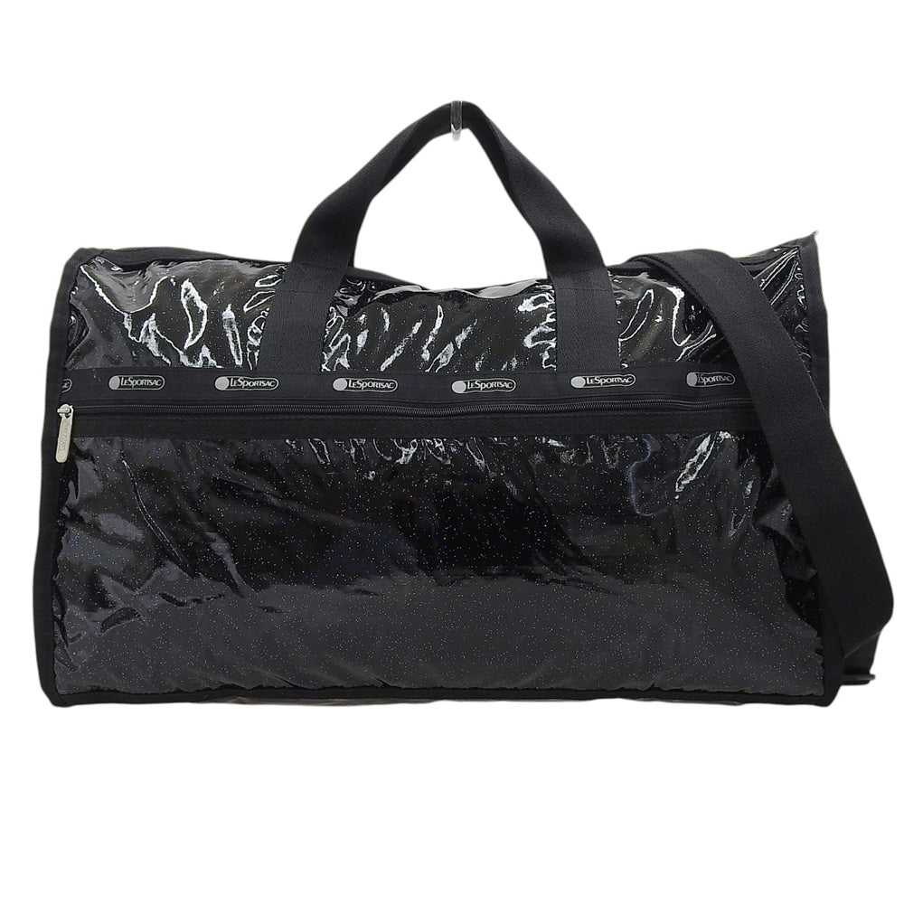 LESPORTSAC レスポートサック グリッター ラメ ボストンバッグ レディース 黒 ブラック ボストンバッグ