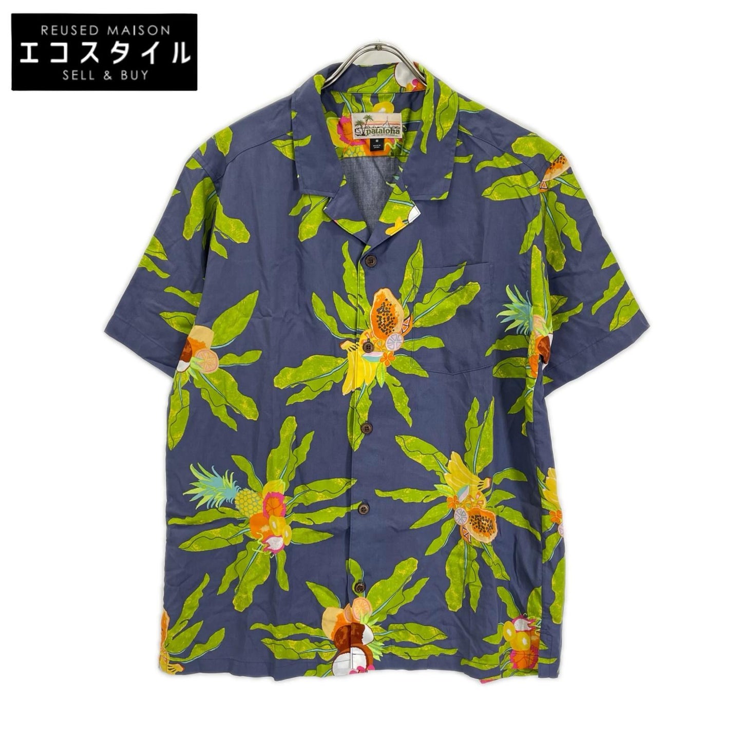 pataloha パタロハ 52551 白タグ ブラックバナナ アロハシャツ トップス