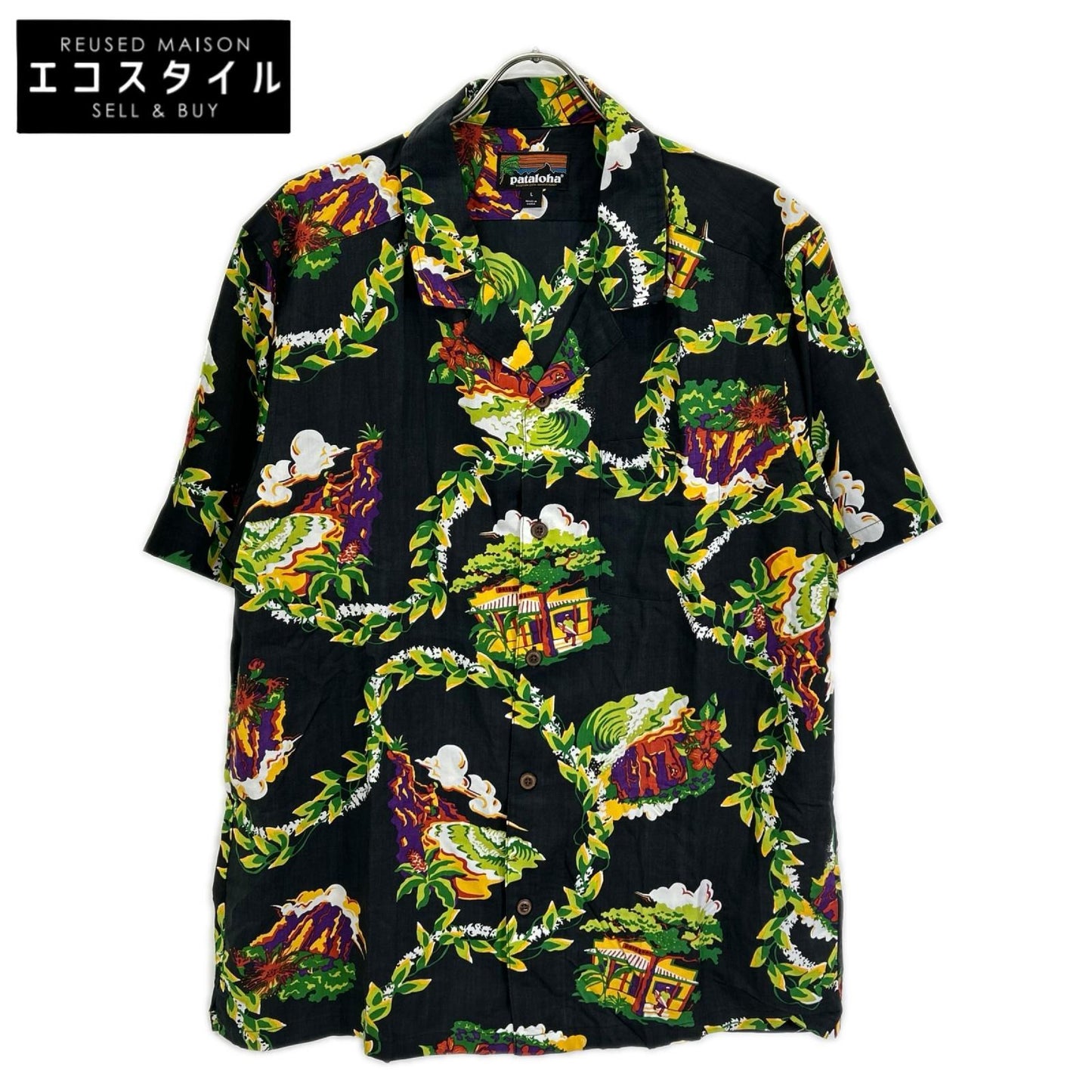 pataloha パタロハ 52580 黒タグ ハレイワストア25周年モデル アロハシャツ トップス