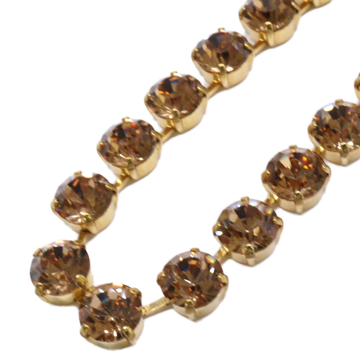 SWAROVSKI スワロフスキー リヴィエール ブラウンクリスタル ネックレス