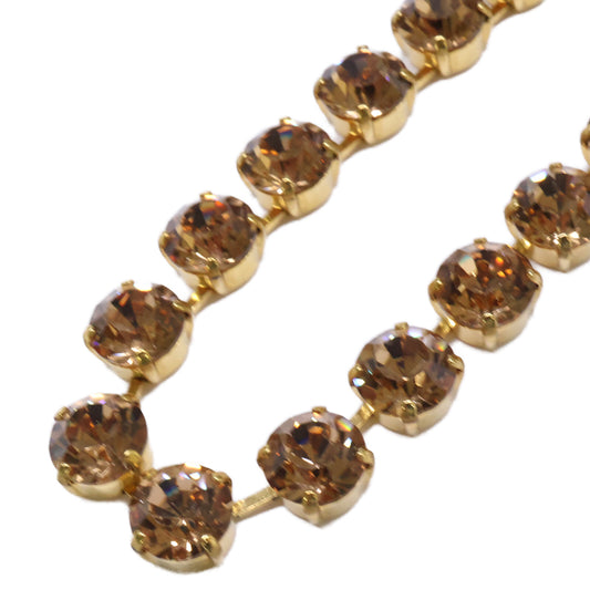 SWAROVSKI スワロフスキー リヴィエール ブラウンクリスタル ネックレス