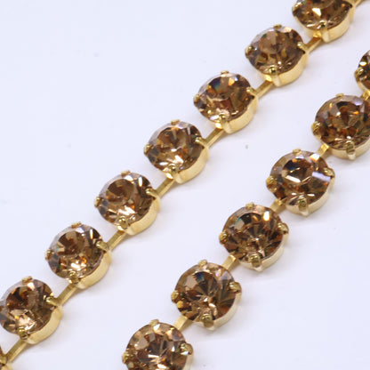 SWAROVSKI スワロフスキー リヴィエール ブラウンクリスタル ネックレス