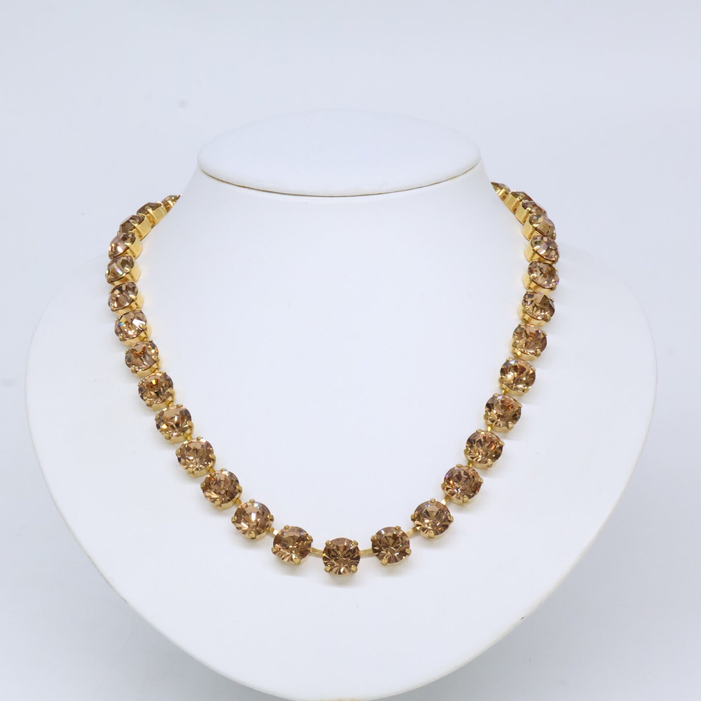 SWAROVSKI スワロフスキー リヴィエール ブラウンクリスタル ネックレス