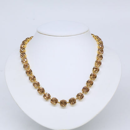 SWAROVSKI スワロフスキー リヴィエール ブラウンクリスタル ネックレス