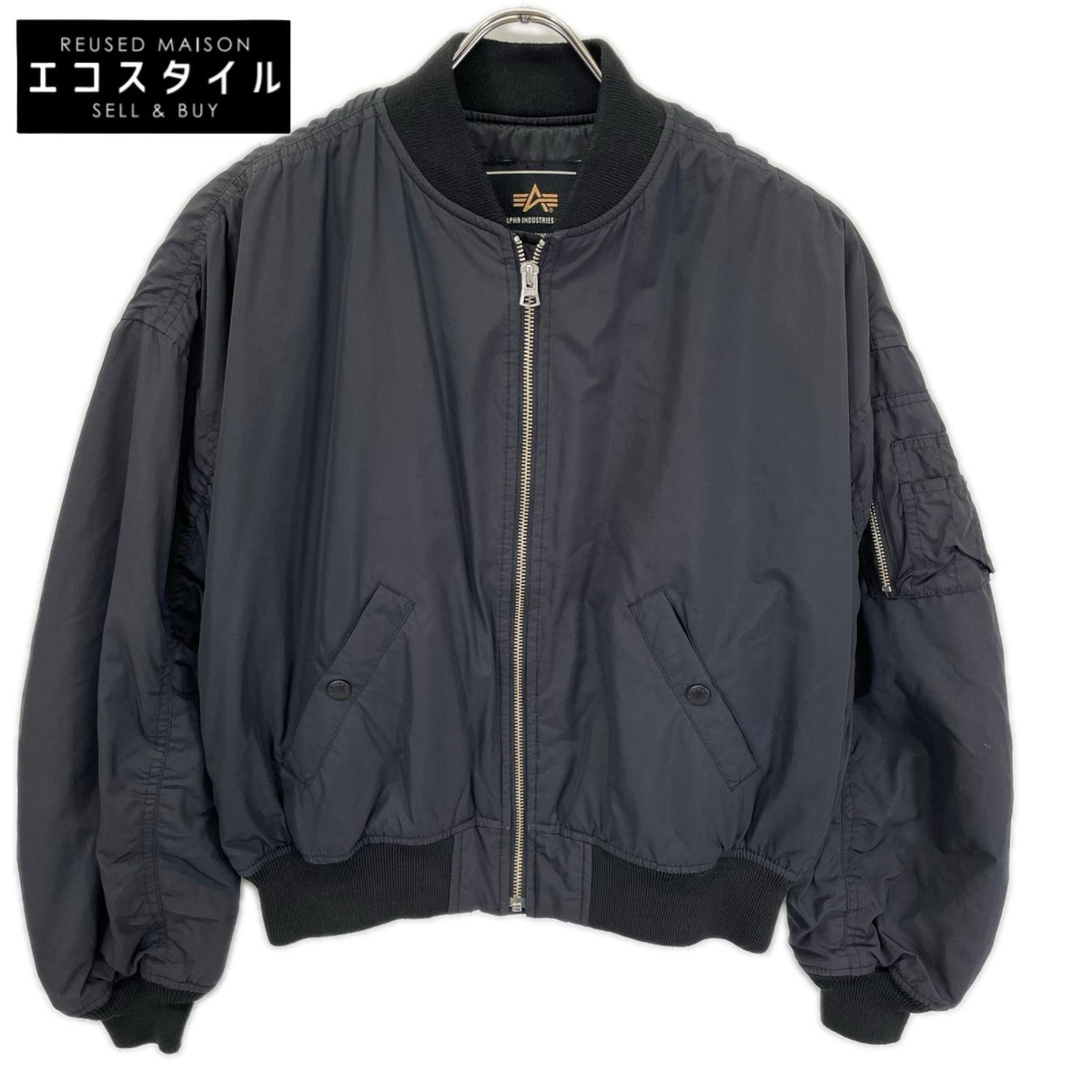 ALPHA INDUSTRIES アルファインダストリーズ TA7036-101 ブラック MA-1 フライトジャケット ジャケット