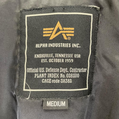 ALPHA INDUSTRIES アルファインダストリーズ TA7036-101 ブラック MA-1 フライトジャケット ジャケット