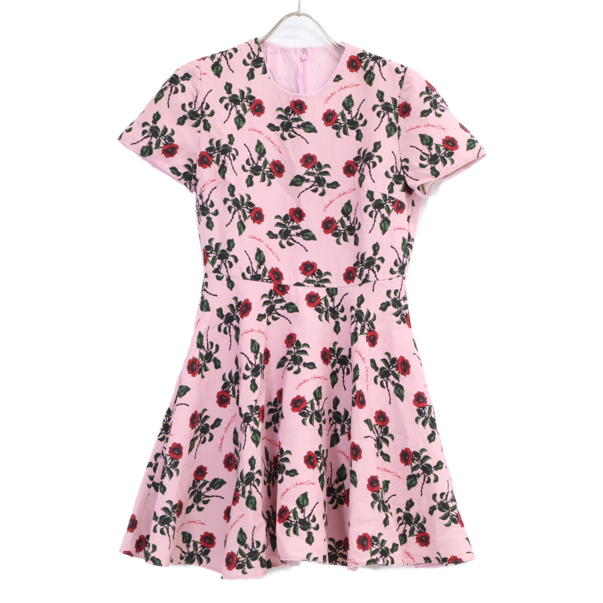 VALENTINO ヴァレンティノ SB0VAPG04YJ 19年 アンダーカバー ピンク ローズ 薔薇 キャンディ ミニドレスワンピース ワンピース