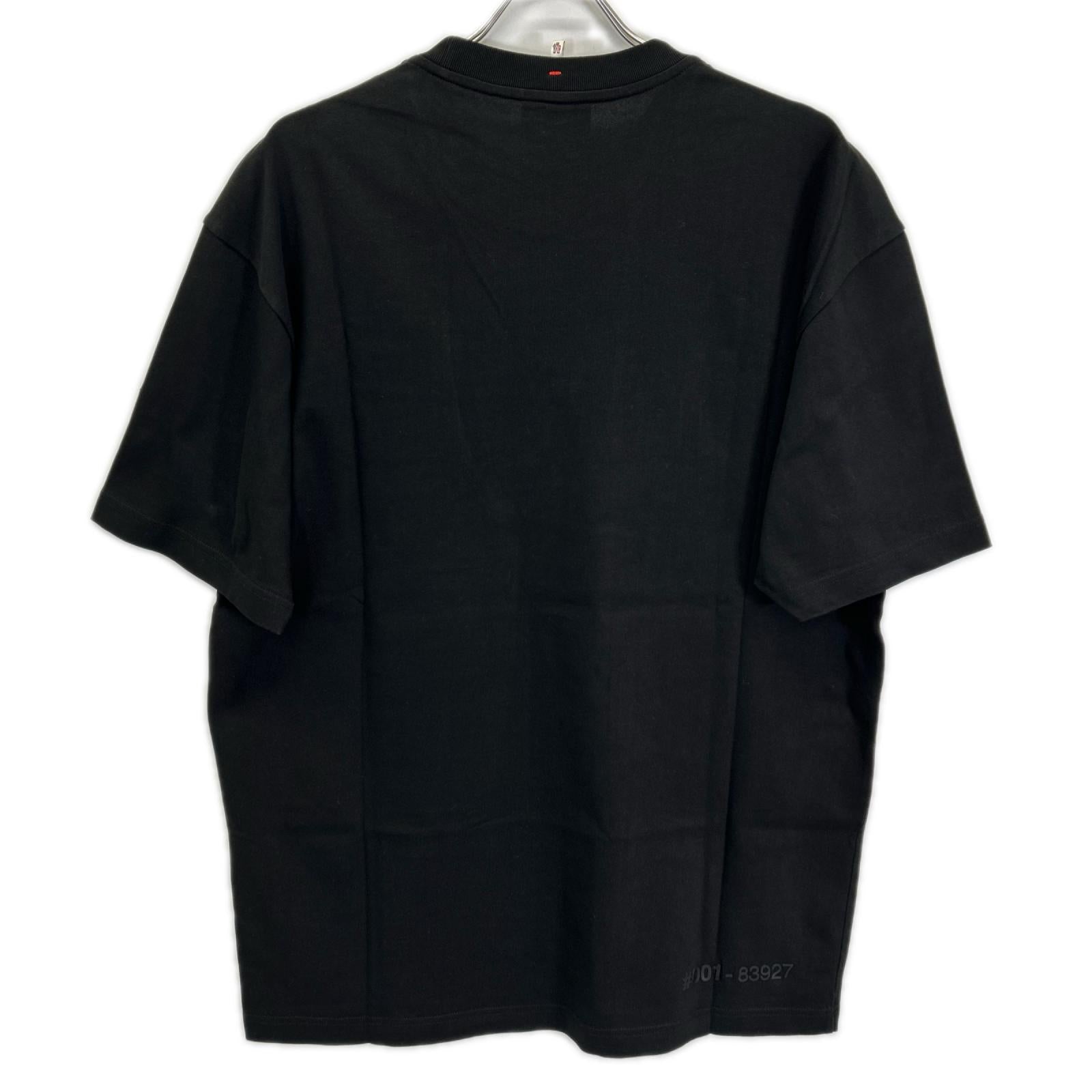 MONCLER モンクレール 22年 ブラック ラバーロゴ T-SHIRT MANICA CORTA トップス