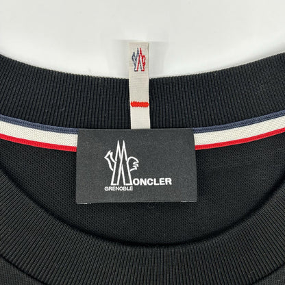 MONCLER モンクレール 22年 ブラック ラバーロゴ T-SHIRT MANICA CORTA トップス
