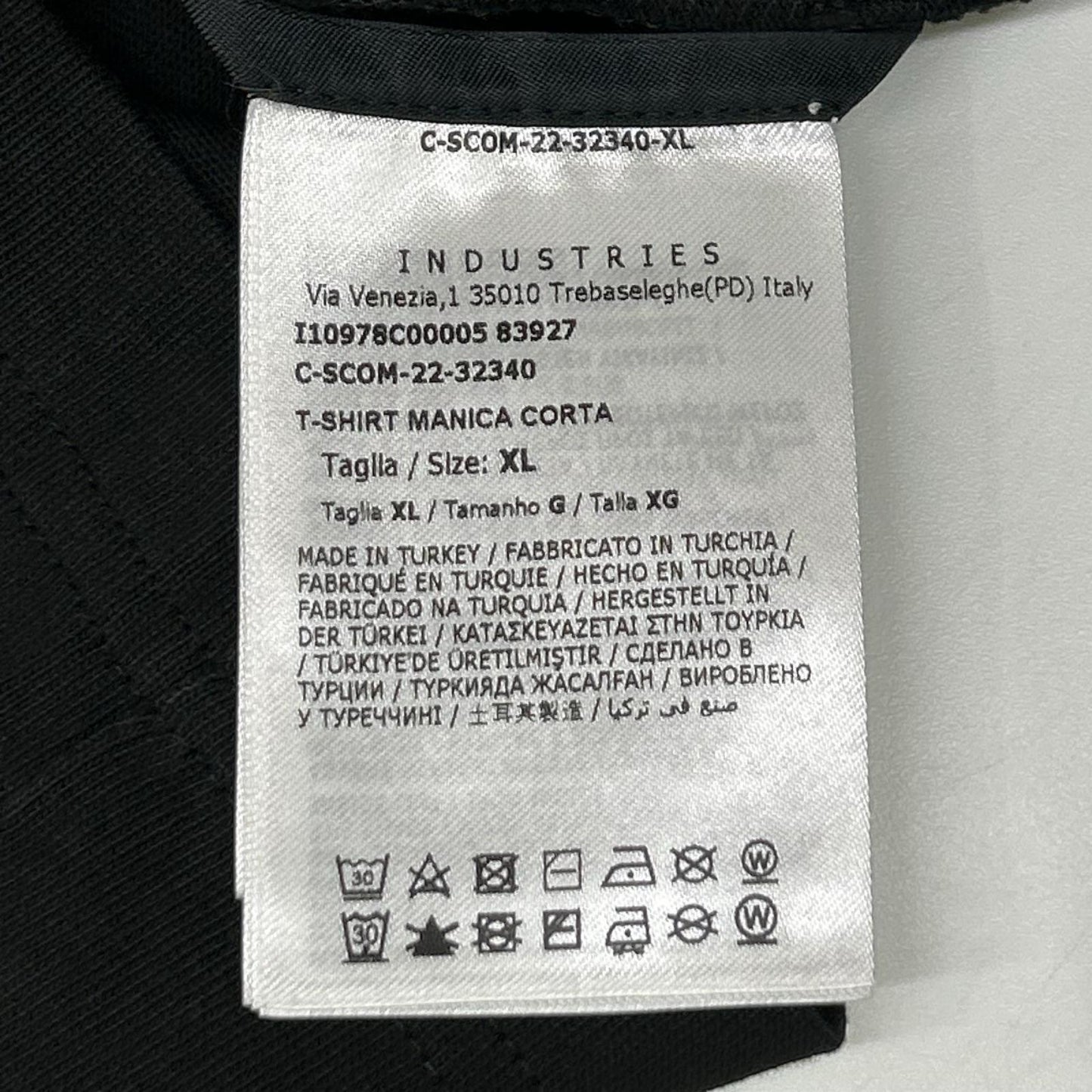 MONCLER モンクレール 22年 ブラック ラバーロゴ T-SHIRT MANICA CORTA トップス