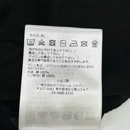 MONCLER モンクレール 22年 ブラック ラバーロゴ T-SHIRT MANICA CORTA トップス