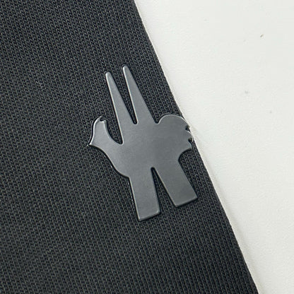 MONCLER モンクレール 22年 ブラック ラバーロゴ T-SHIRT MANICA CORTA トップス