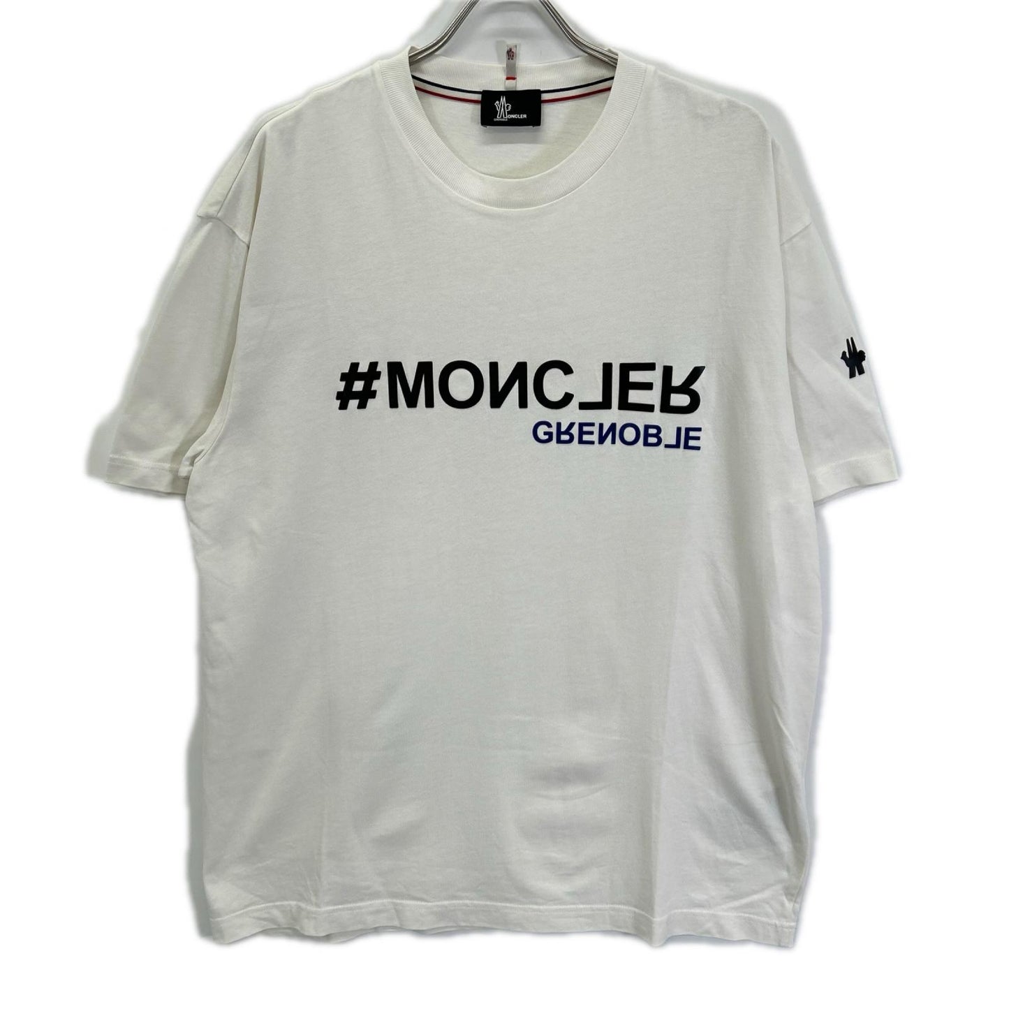 MONCLER モンクレール 22年 ホワイト ラバーロゴ T-SHIRT MANICA CORTA トップス