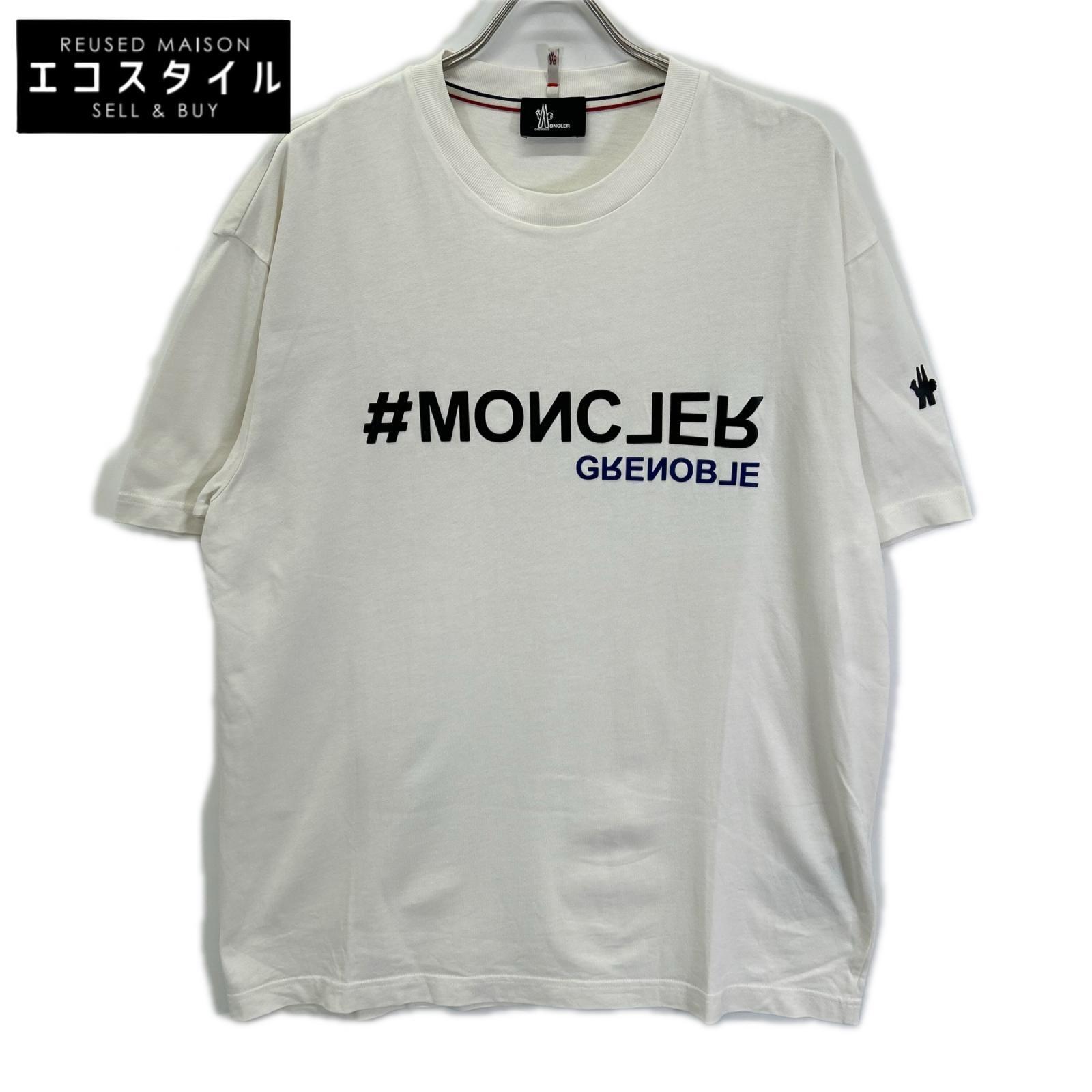 MONCLER モンクレール 22年 ホワイト ラバーロゴ T-SHIRT MANICA CORTA トップス