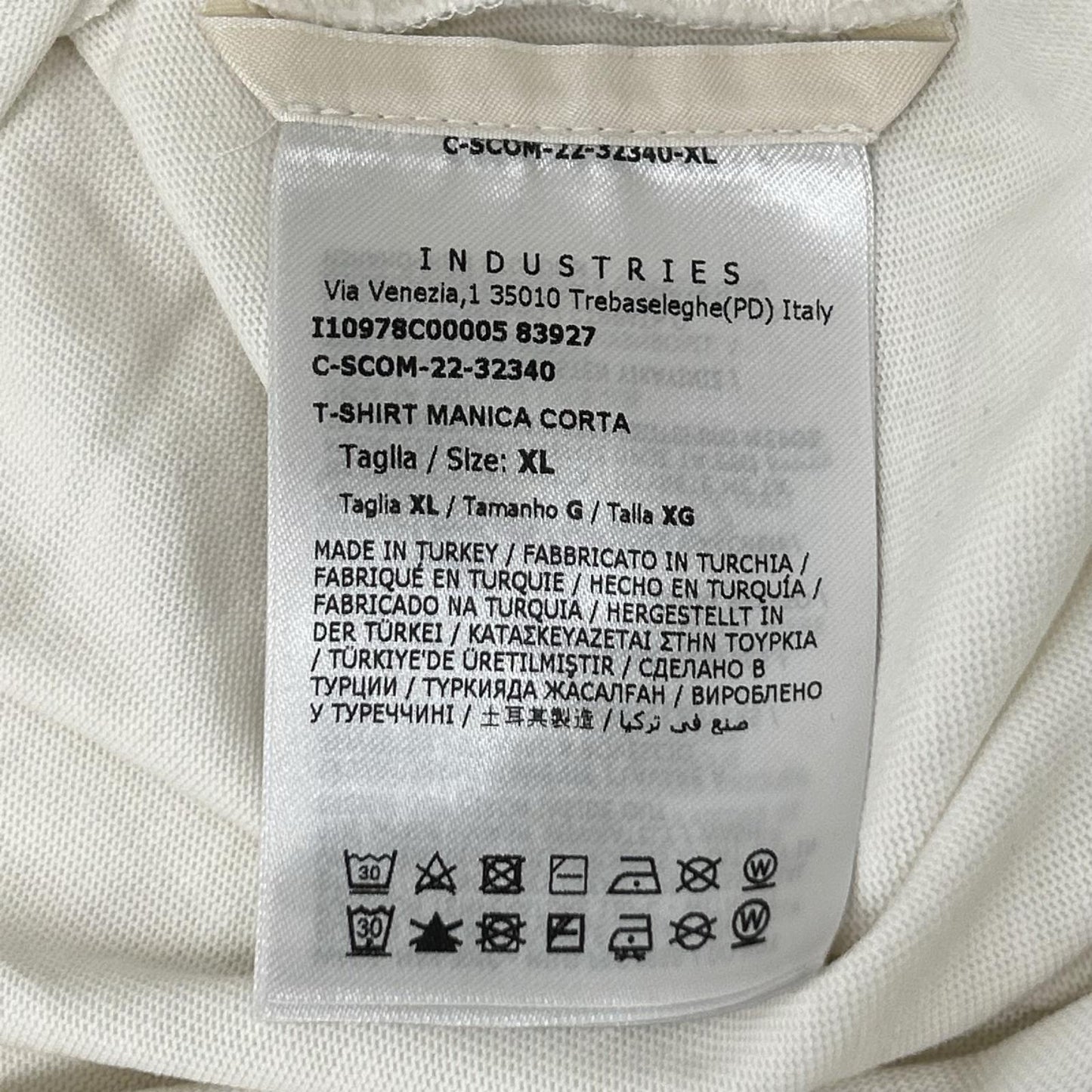 MONCLER モンクレール 22年 ホワイト ラバーロゴ T-SHIRT MANICA CORTA トップス