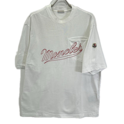 MONCLER モンクレール 22年 ホワイト 刺繍ロゴ SS TSHIRT トップス