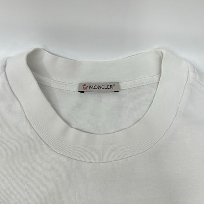 MONCLER モンクレール 22年 ホワイト 刺繍ロゴ SS TSHIRT トップス