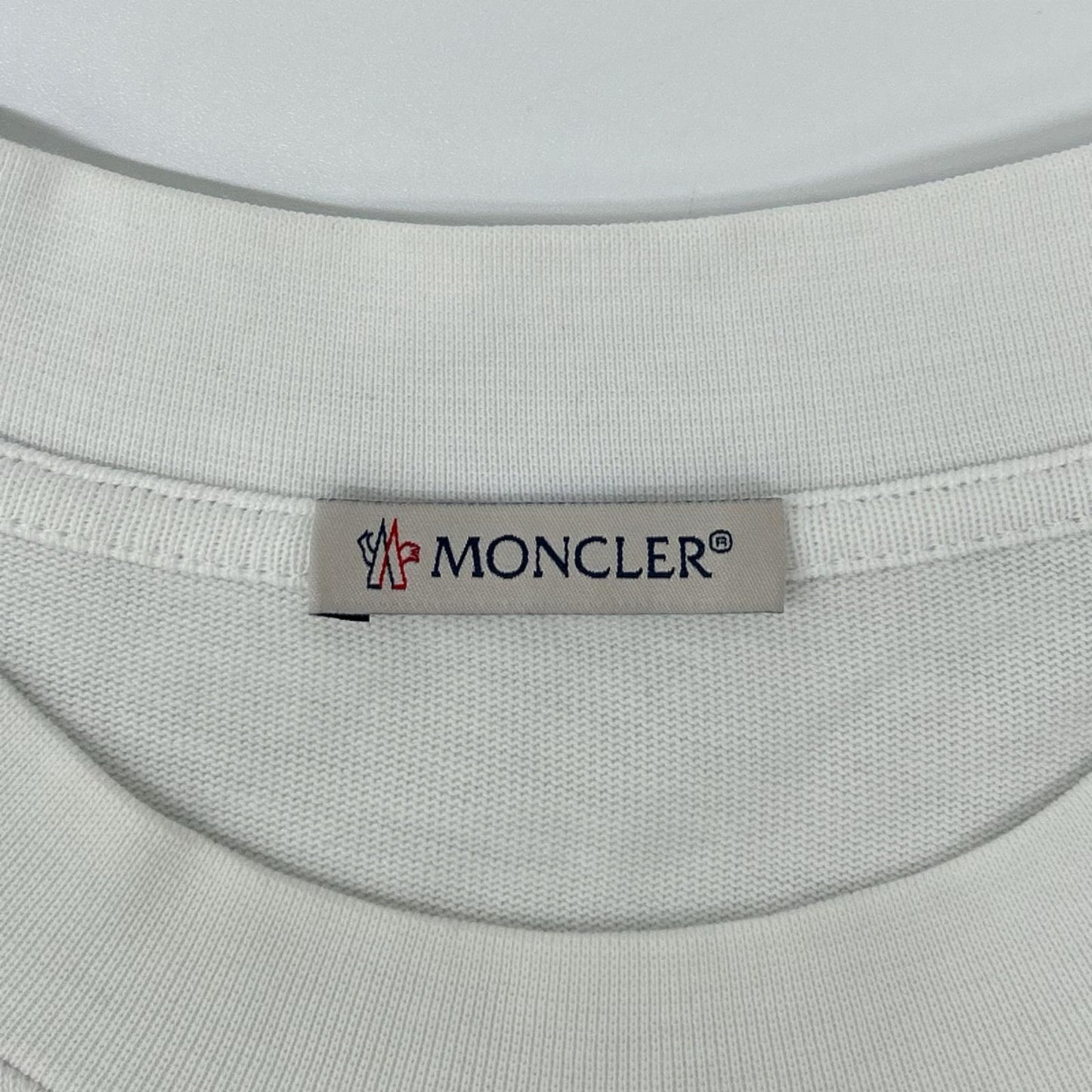 MONCLER モンクレール 22年 ホワイト 刺繍ロゴ SS TSHIRT トップス