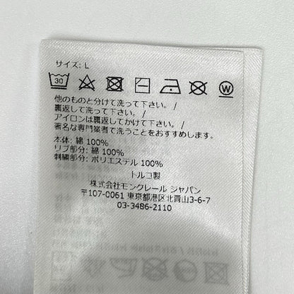 MONCLER モンクレール 22年 ホワイト 刺繍ロゴ SS TSHIRT トップス