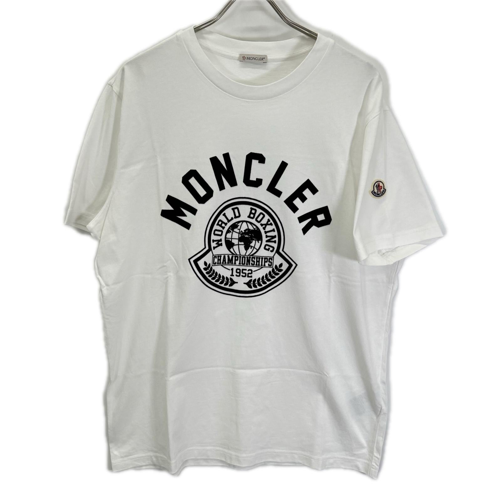 MONCLER モンクレール 22年 ホワイト ロゴプリント SS TSHIRT トップス