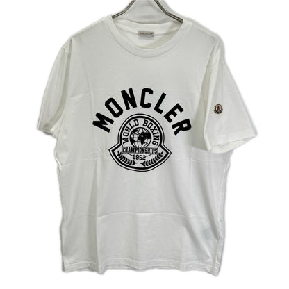 MONCLER モンクレール 22年 ホワイト ロゴプリント SS TSHIRT トップス