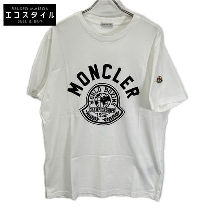 MONCLER モンクレール 22年 ホワイト ロゴプリント SS TSHIRT トップス
