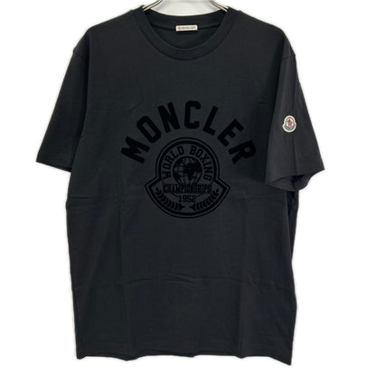 MONCLER モンクレール 22年 ブラック ロゴ SS TSHIRT トップス