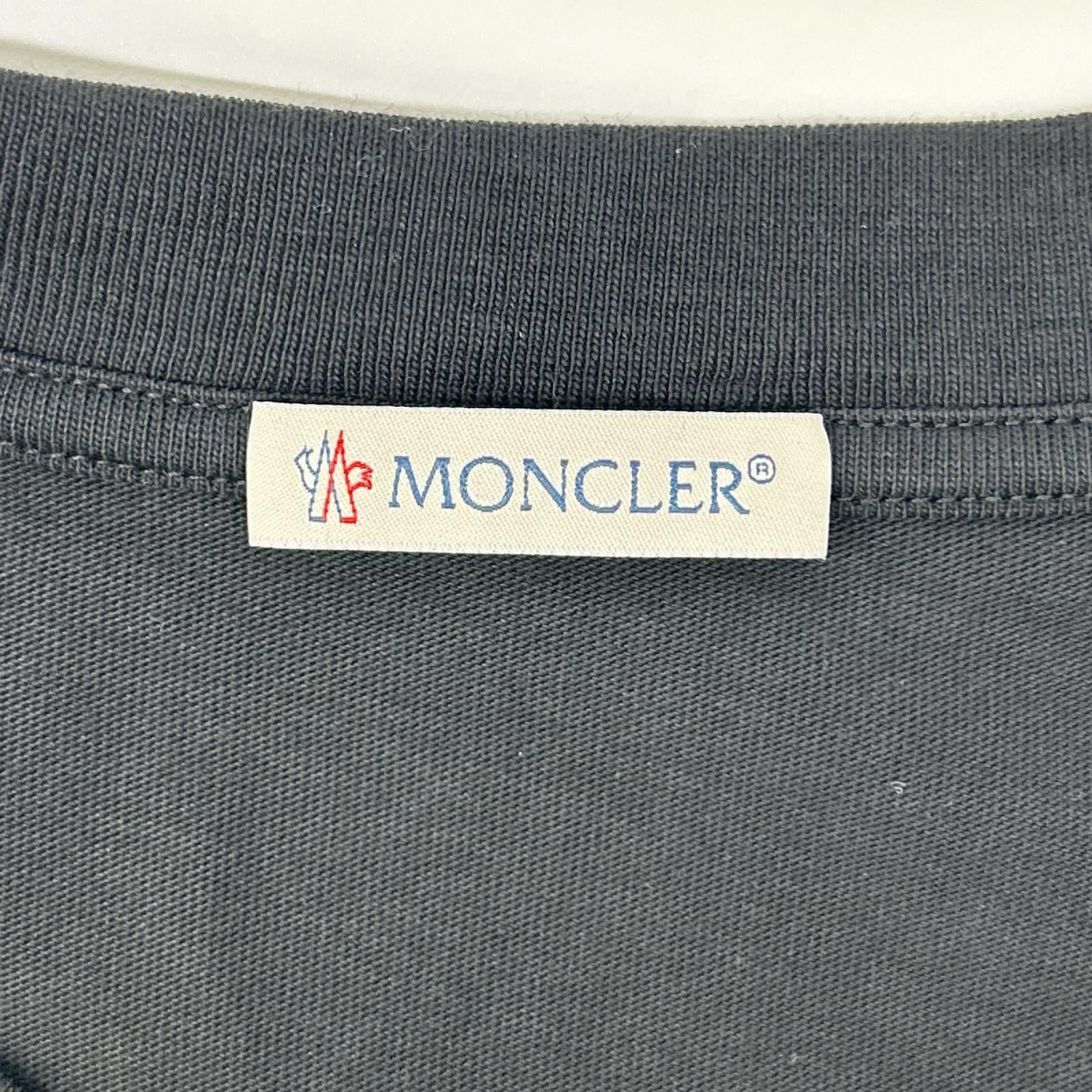 MONCLER モンクレール 22年 ブラック ロゴ SS TSHIRT トップス