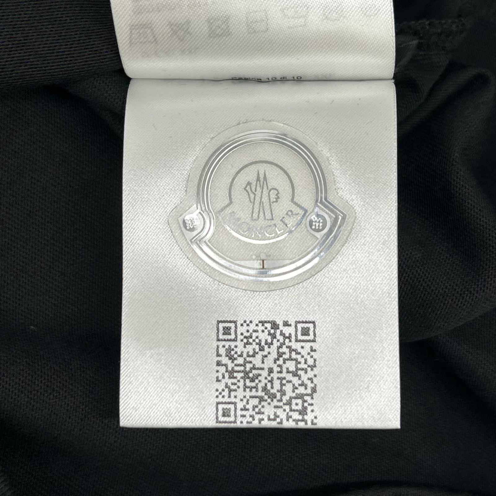 MONCLER モンクレール 22年 ブラック ロゴ SS TSHIRT トップス