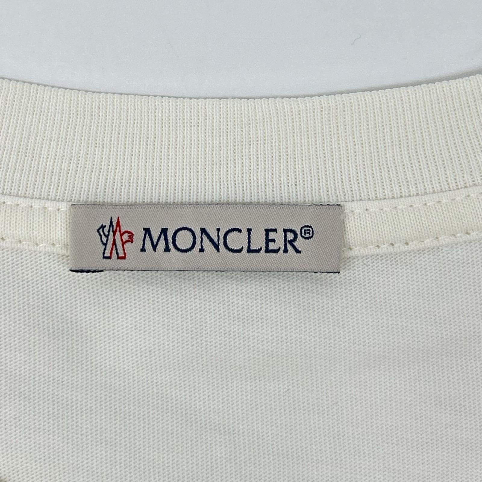 MONCLER モンクレール 23年 ホワイト ロゴ SS TSHIRT トップス