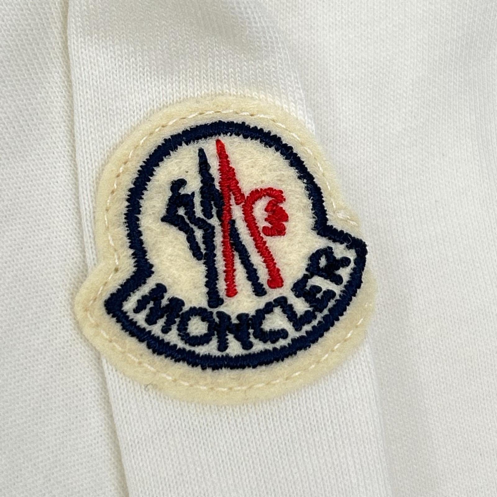 MONCLER モンクレール 23年 ホワイト ロゴ SS TSHIRT トップス