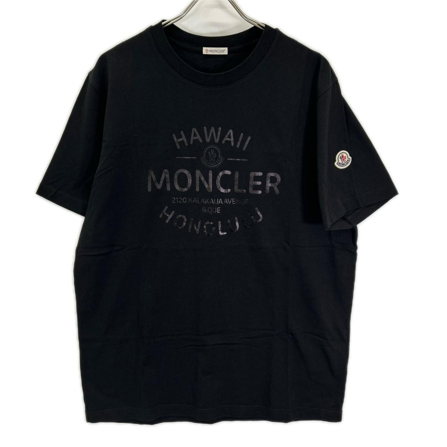MONCLER モンクレール 23年 ブラック HAWAII ロゴ SS TSHIRT トップス