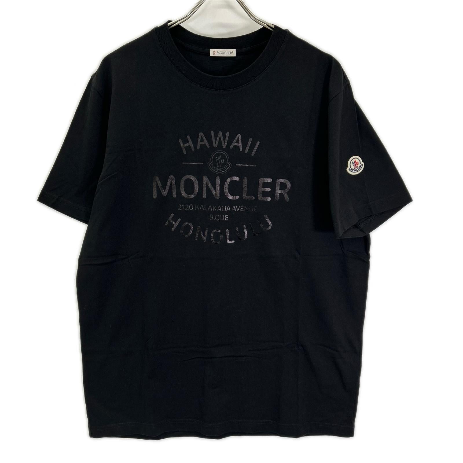 MONCLER モンクレール 23年 ブラック HAWAII ロゴ SS TSHIRT トップス