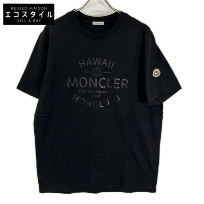 MONCLER モンクレール 23年 ブラック HAWAII ロゴ SS TSHIRT トップス