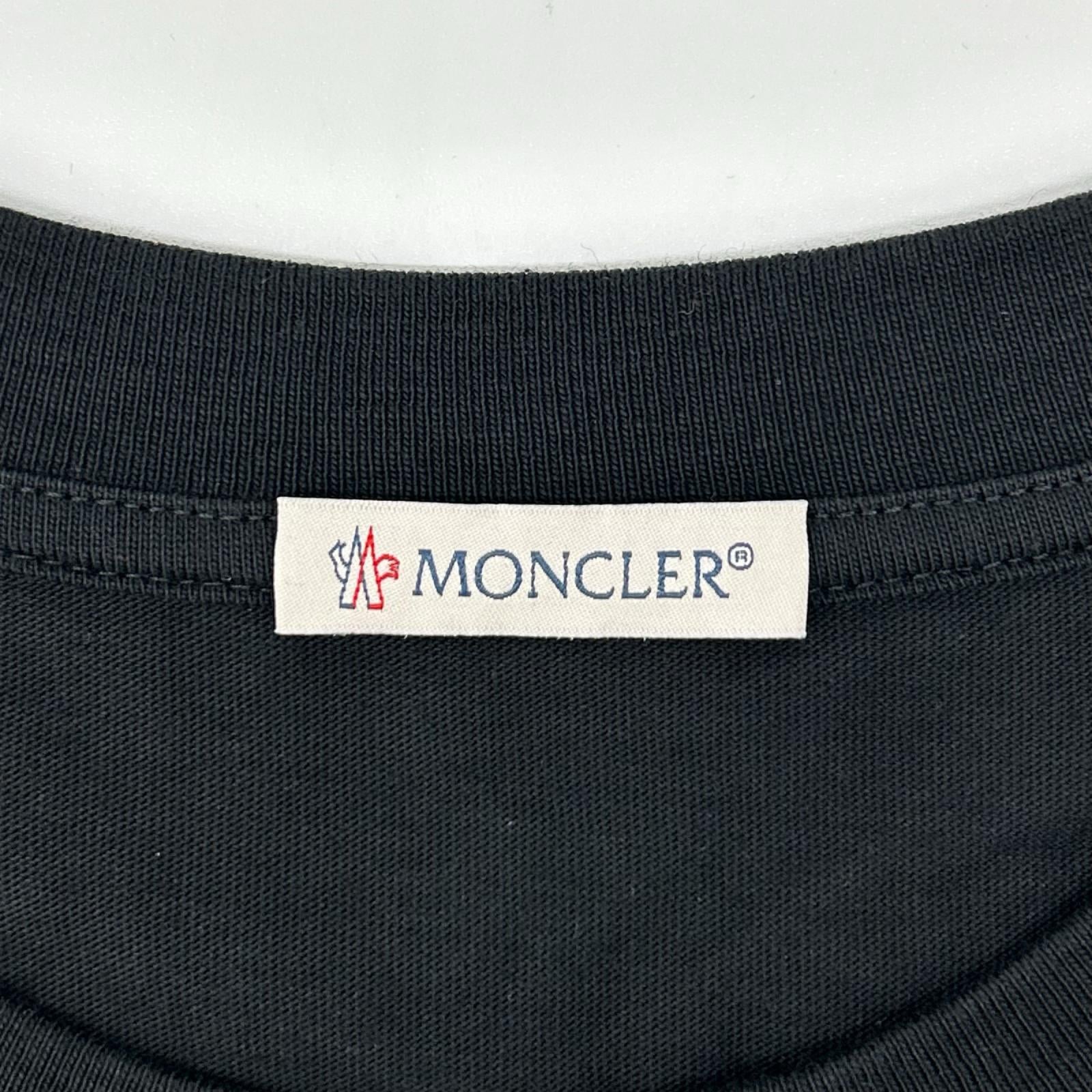 MONCLER モンクレール 23年 ブラック HAWAII ロゴ SS TSHIRT トップス