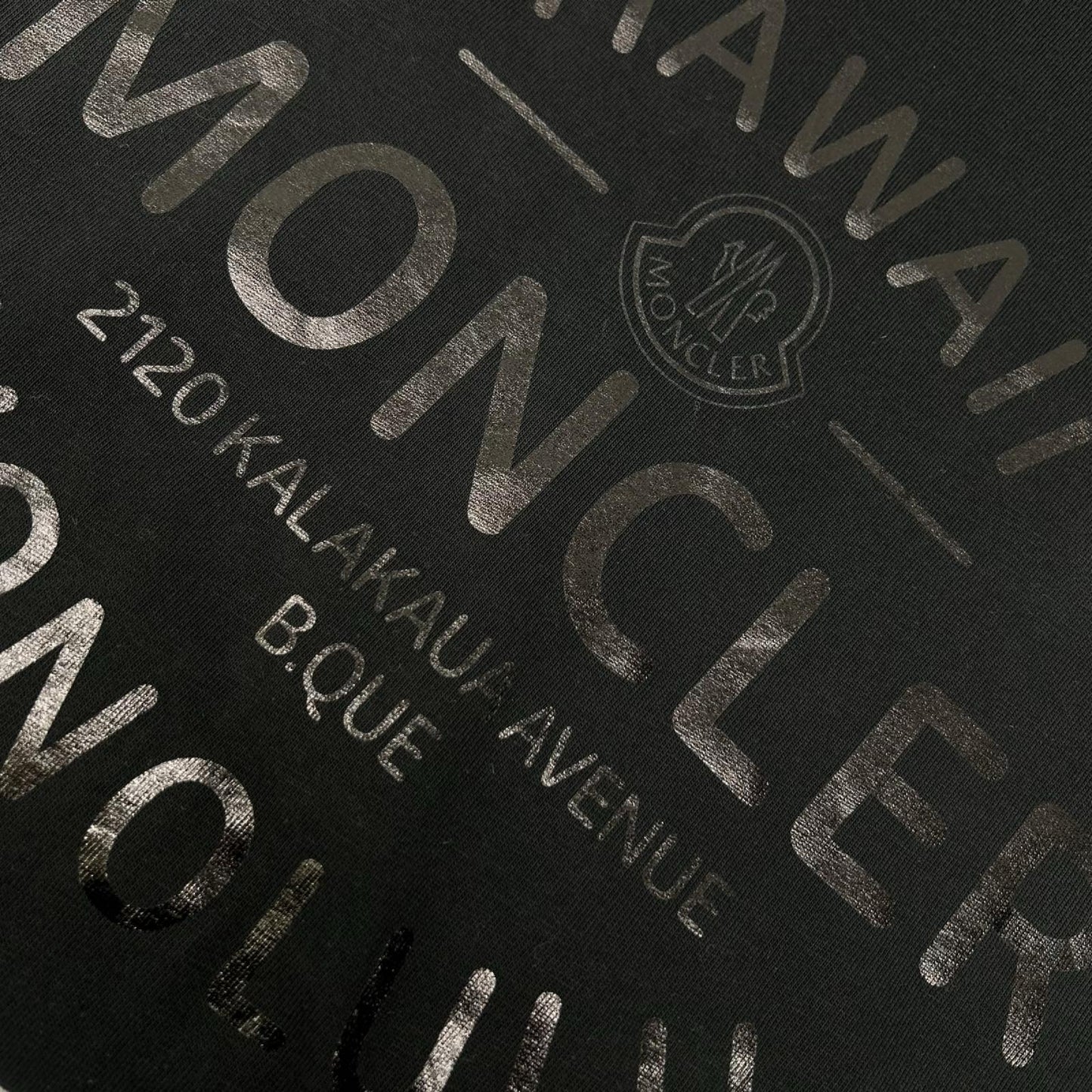 MONCLER モンクレール 23年 ブラック HAWAII ロゴ SS TSHIRT トップス