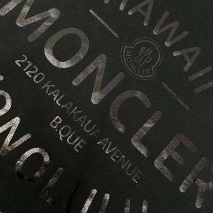 MONCLER モンクレール 23年 ブラック HAWAII ロゴ SS TSHIRT トップス