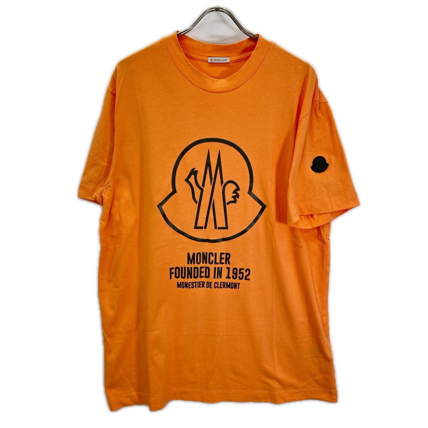 MONCLER モンクレール 21年 オレンジ ロゴ SS TSHIRT トップス